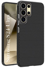 For Samsung Galaxy S24 Ultra Back Cover Case (Liquid Silicone | Side Grip | Camera Protection)