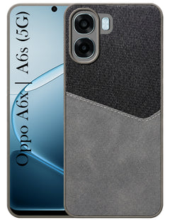 For Oppo A6X | Oppo A6S Back Cover Case (Dual PU Leather Stitch | Professional Minimalist | Soft and Flexible)
