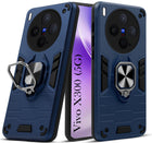 For Vivo X300 5G Back Cover Case Hybrid Armor (Shockproof Dual Layer Polycarbonate |Ring Holder Kickstand)