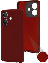For Oppo A3X 5G | Oppo A3 5G Back Cover Case ( Matte Finish Silicone with Inside Fiber cloth)