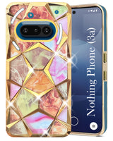 For Nothing Phone 3A 5G Back Cover Case(Dual Design Glitter Sparkle and Detachable Diamond Print Case | Soft and Flexible)