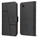 For Samsung Galaxy A01 Core Flip Cover Case ( Stitched Leather with Magnetic Closure)