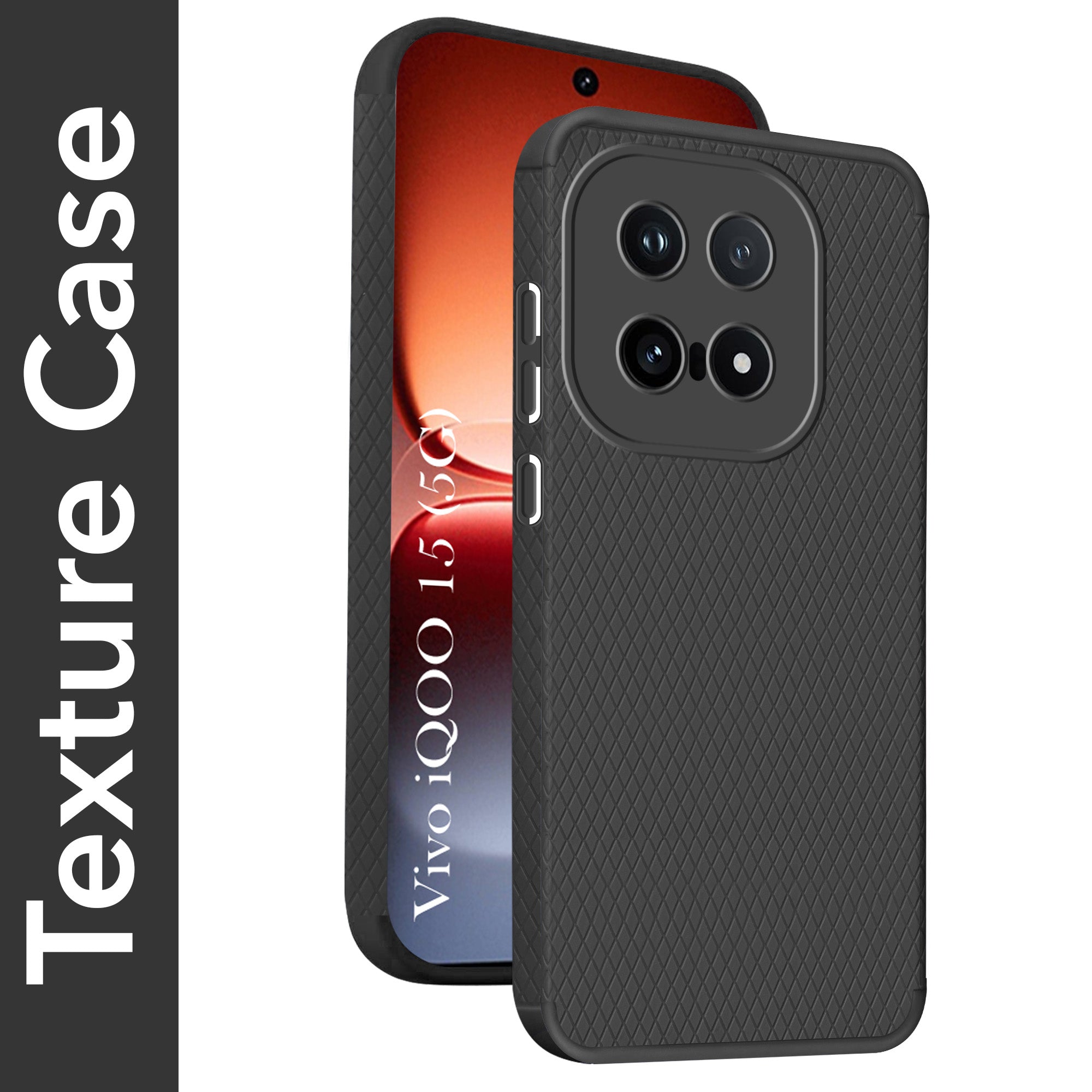 For Vivo iQOO 15 5G Back Cover Case Liquid Silicone (Camera Protection | Side Grip Texture | Soft and Flexible)