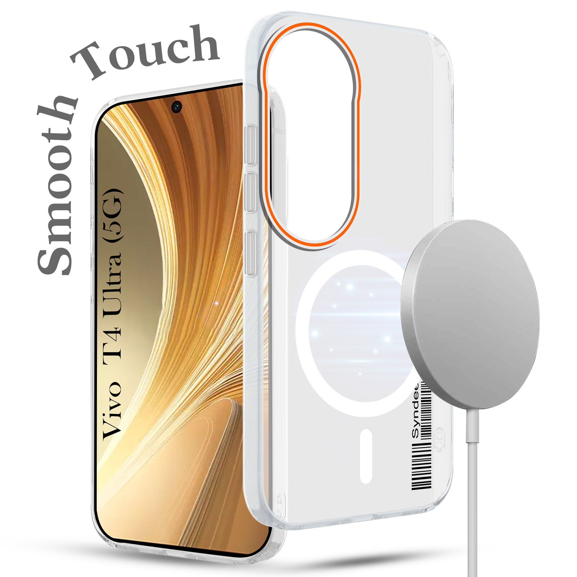 For Vivo T4 Ultra Back Cover Case (Soft Touch | Camera Bump Protection | MagSafe Compatible | Matte Finish)