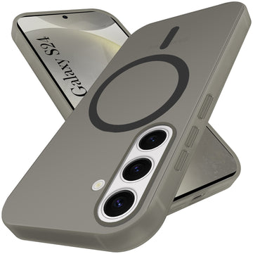 For Samsung Galaxy S24 Back Cover Case (Frosted Matte Feel | MagSafe Compatible Wireless Charging | Polycarbonate Material)