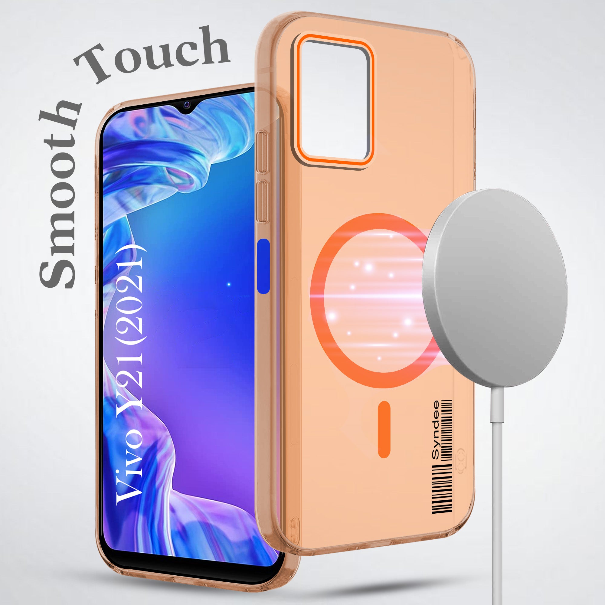 For Vivo Y21 2021 Back Cover Case (Soft Touch | Camera Bump Protection | MagSafe Compatible | Matte Finish)