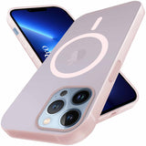 For Apple iPhone 13 Pro Back Cover Case (Frosted Matte Feel | MagSafe Compatible Wireless Charging | Polycarbonate Material)