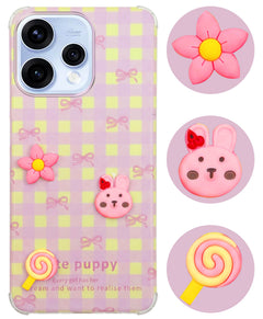 For Oppo Reno15 5G | Oppo Reno 15 5G Back Cover Case (3D Cute Cartoons | Hard Back Side Soft | Matte Premium Finish | HD Printing)