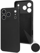 For Apple iPhone 17 Pro Back Cover Case (Matte Finish Silicone with Inside Fiber Cloth)