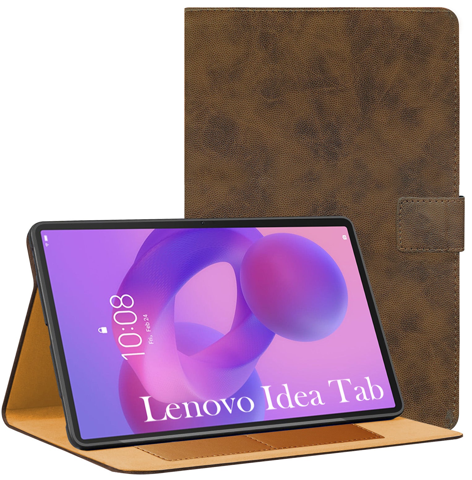 For Lenovo Idea Tab 11 Inch TB336FU/TB336ZU Flip Cover Folio Cover (PU Leather | Multi-Angle Smart Stand | Card Storage Slots | Silicone Back Pouch)