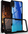 For Vivo Y91 | Vivo Y93 | Vivo Y95 Hybrid Back Cover Case (Shockproof with Polycarbonate Clear Panel | Professional Black)