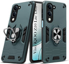 For Vivo iQOO Z10 Lite Back Cover Case (Shockproof Dual Layer Polycarbonate |Ring Holder Kickstand)