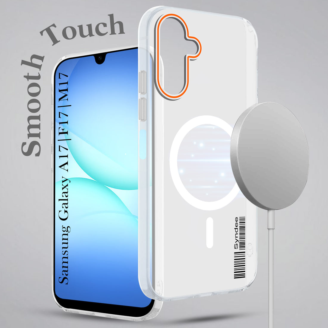 For Samsung Galaxy A17 | Samsung F17 | Samsung M17 5G Back Cover Case (Soft Touch | Camera Bump Protection | MagSafe Compatible | Matte Finish)