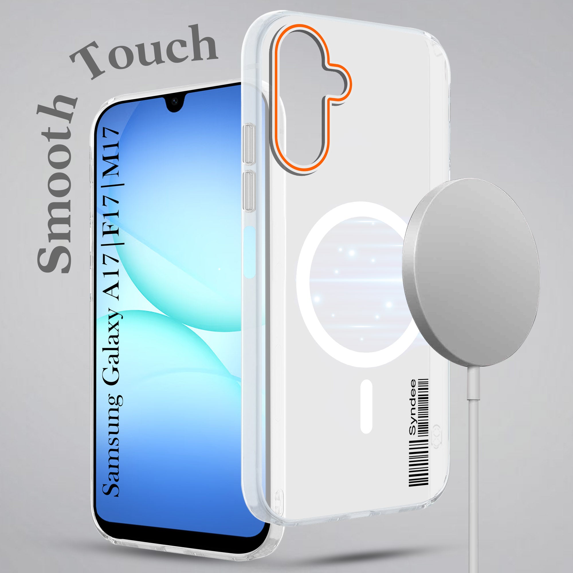 For Samsung Galaxy A17 | Samsung F17 | Samsung M17 5G Back Cover Case (Soft Touch | Camera Bump Protection | MagSafe Compatible | Matte Finish)