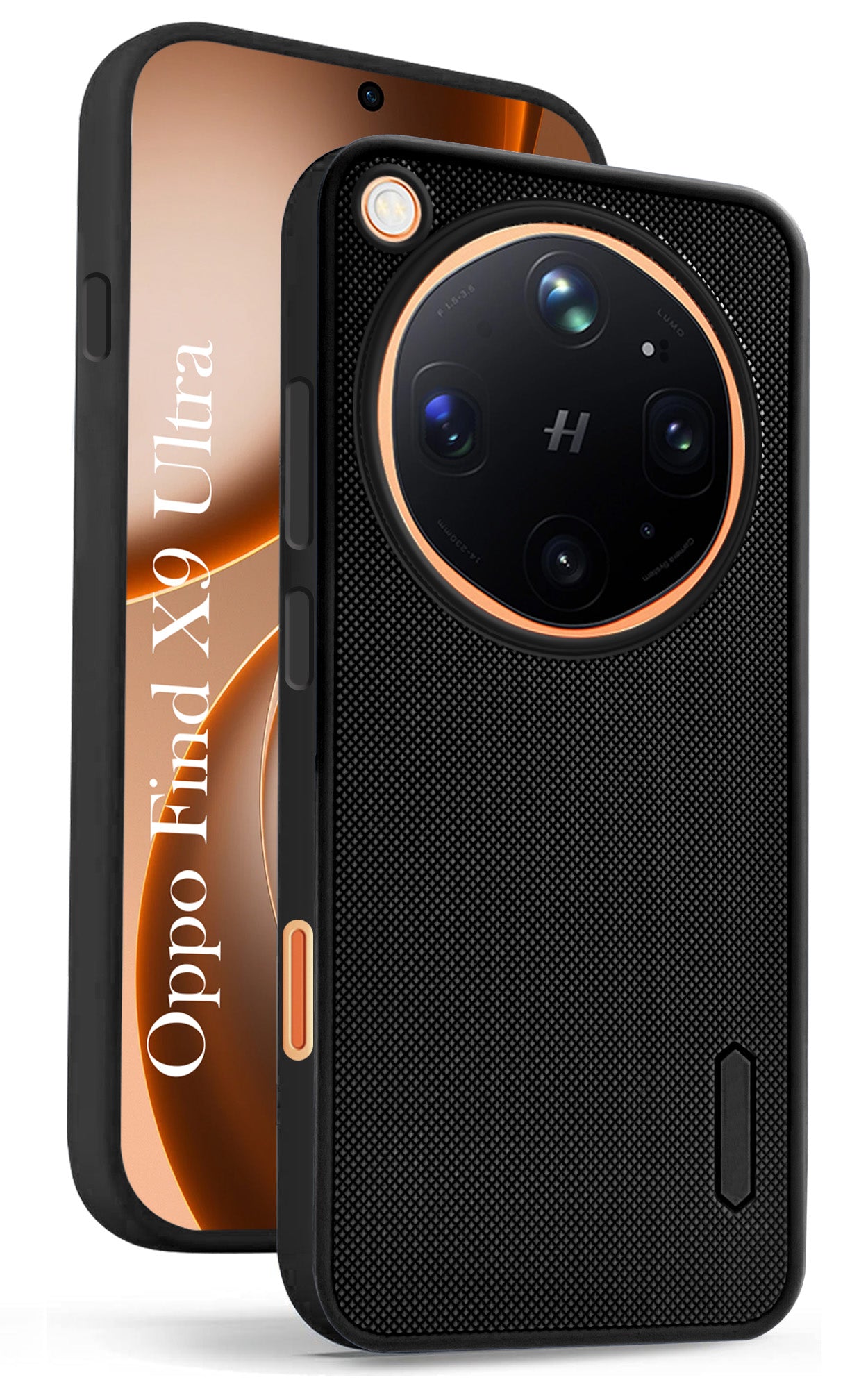 For Oppo Find X9 Ultra Back Cover Case Rubberised (Textured Grip Design| Micro-Fiber Cloth Inside | Slim and Light Weight | Soft Touch and Feel)