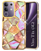 For Vivo T4x | Vivo Y31 Pro For Back Cover Case (Dual Design Glitter Sparkle and Detachable Diamond Print Case | Soft and Flexible)