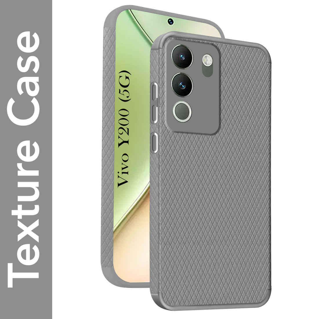 For Vivo Y200 Back Cover Case (Liquid Silicone | Side Grip | Camera Protection)