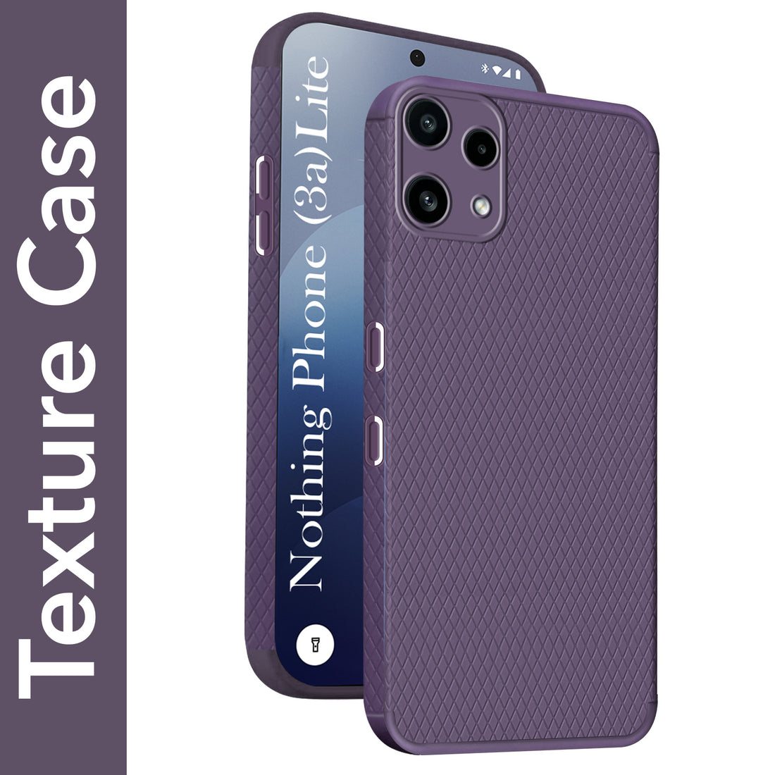 For Nothing Phone 3A Lite Back Cover Case Liquid Silicone (Camera Protection | Side Grip Texture | Soft and Flexible)