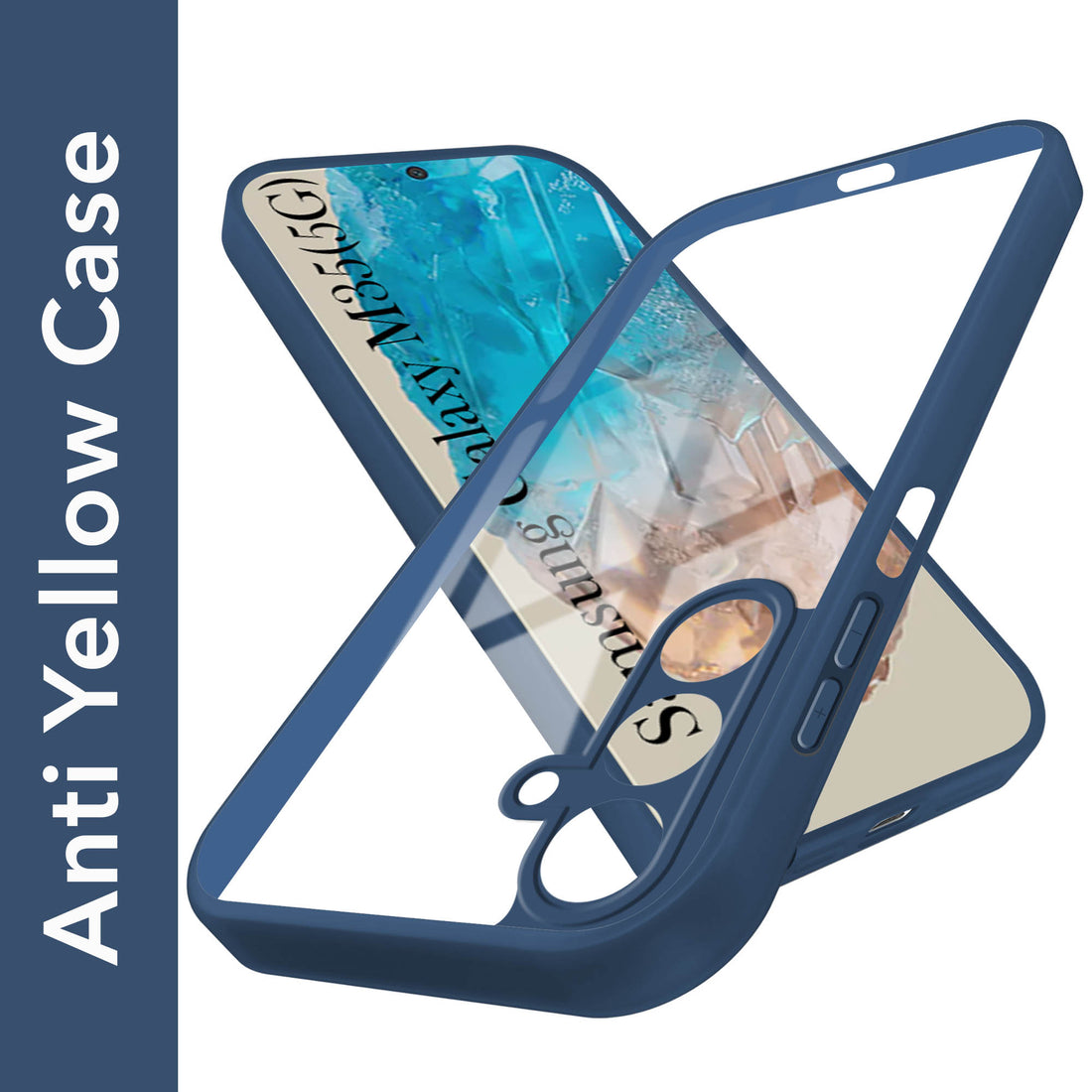 For Samsung Galaxy M35 5G Back Cover Case (Lifetime Anti Yellow | Anti Scratch | Crystal Clear Shockproof)