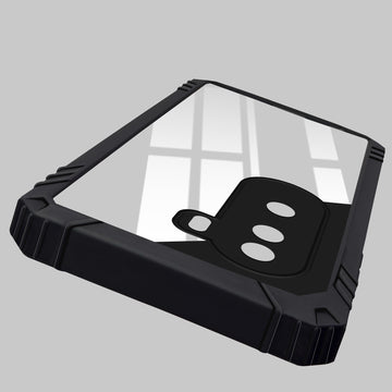 For Vivo iQOO Z9s Back Cover Case (Ultimate Shockproof Bumpers | Anti Yellow | Rugged Armor | Hybrid PC | Black)