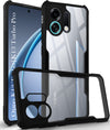 For Oppo K13 Turbo | Oppo K13 Turbo Pro Back Cover Case (Shockproof with Polycarbonate Clear Panel | Professional Black)