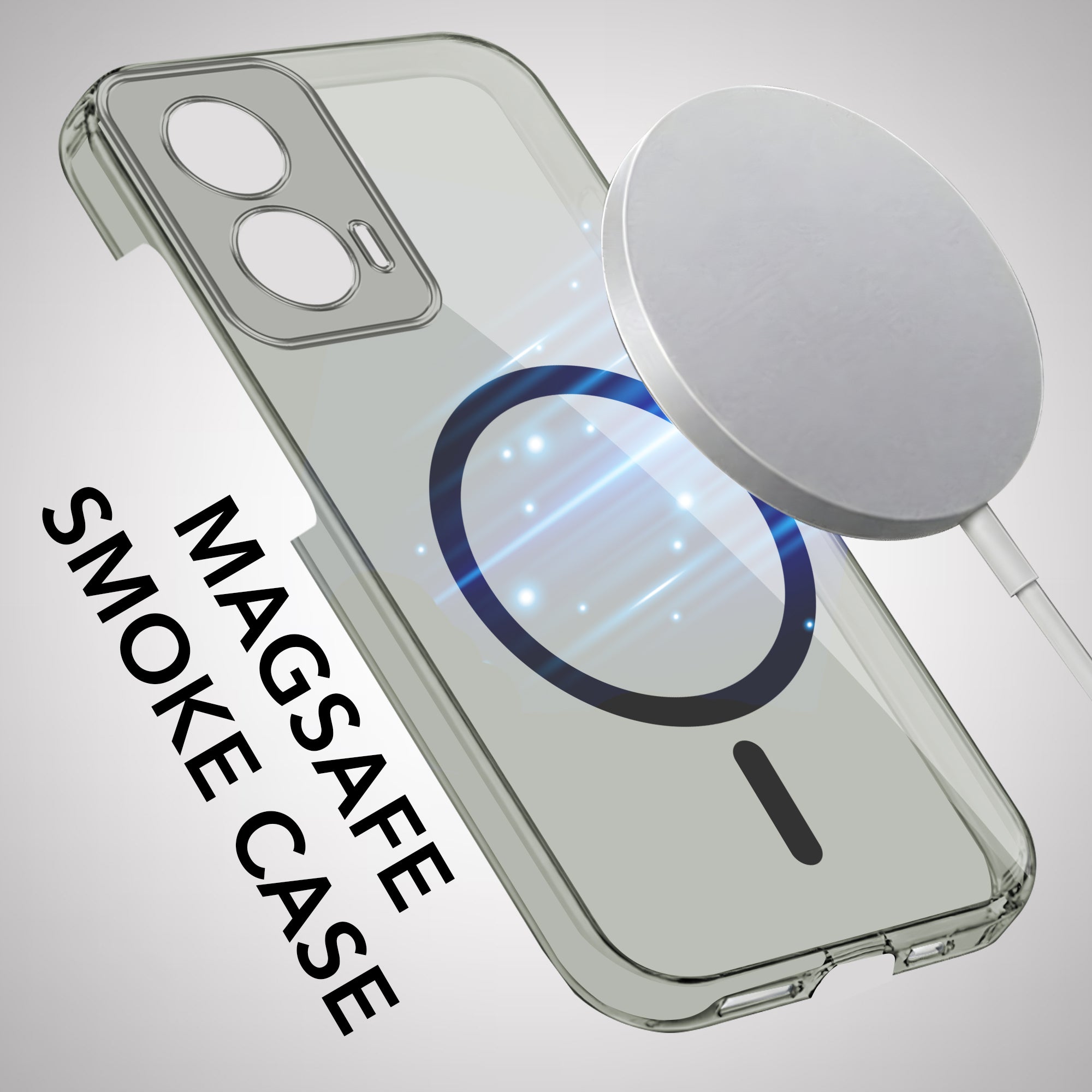 For Motorola Moto G96 Back Cover Case Lifetime Anti-Yellow MagSafe Compatible Clear (Sleek Hard Crystal | Shockproof and Camera Protection)