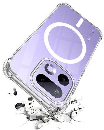 For Realme 16 Pro Back Cover Shockproof Crystal-Clear (Magsafe Wireless Support | Drop & Camera Protection | Hard Polycarbonate)