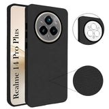 For Realme 14 Pro Plus 5G Back Cover Case (Glass Like Camera Protection | Leather Feel | Minimalist Professional Grip)