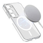 For Vivo Y29 Back Cover Case Lifetime Anti-Yellow MagSafe Compatible Clear (Sleek Hard Crystal | Shockproof and Camera Protection)