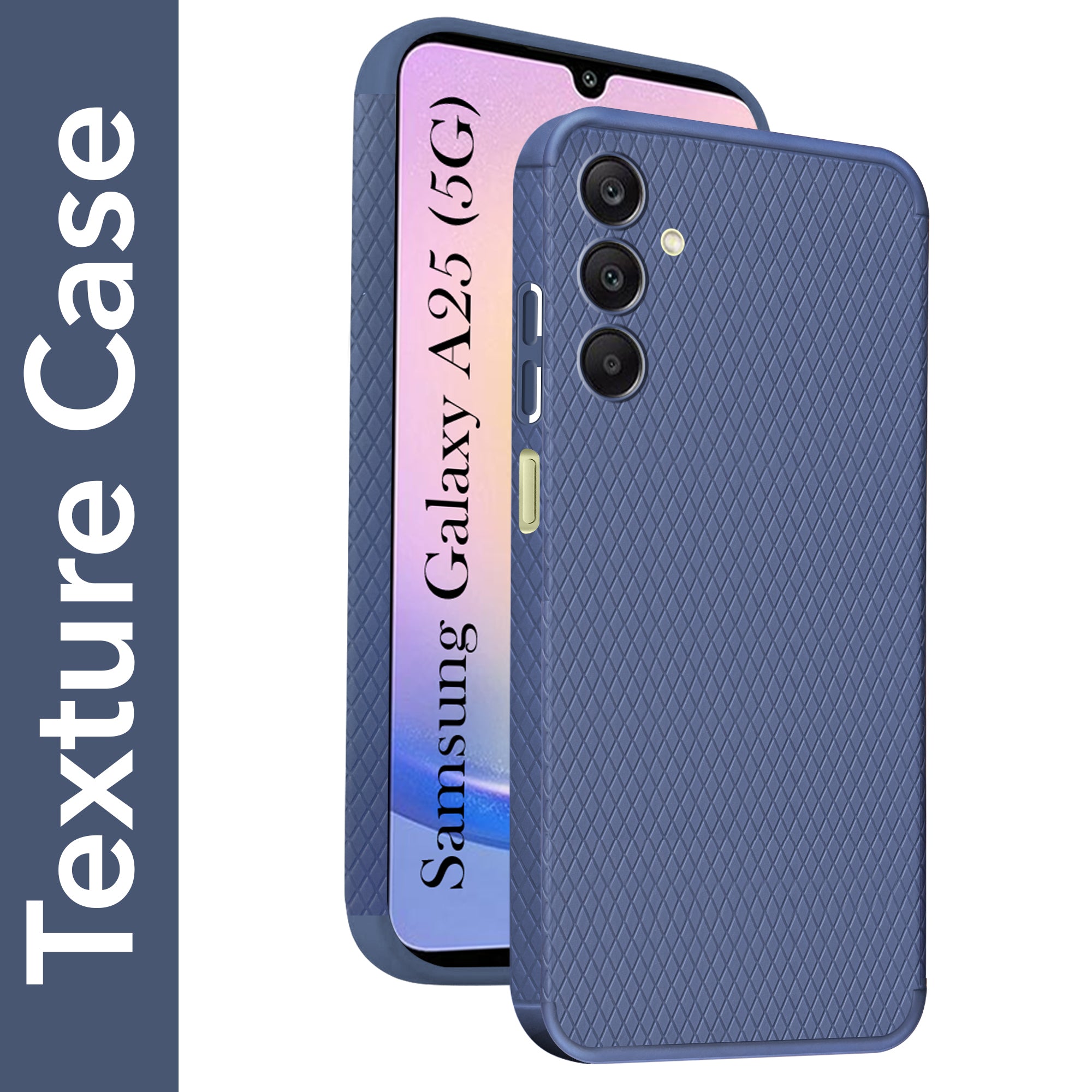 For Samsung Galaxy A25 5G  Back Cover Case (Liquid Silicone | Side Grip | Camera Protection)