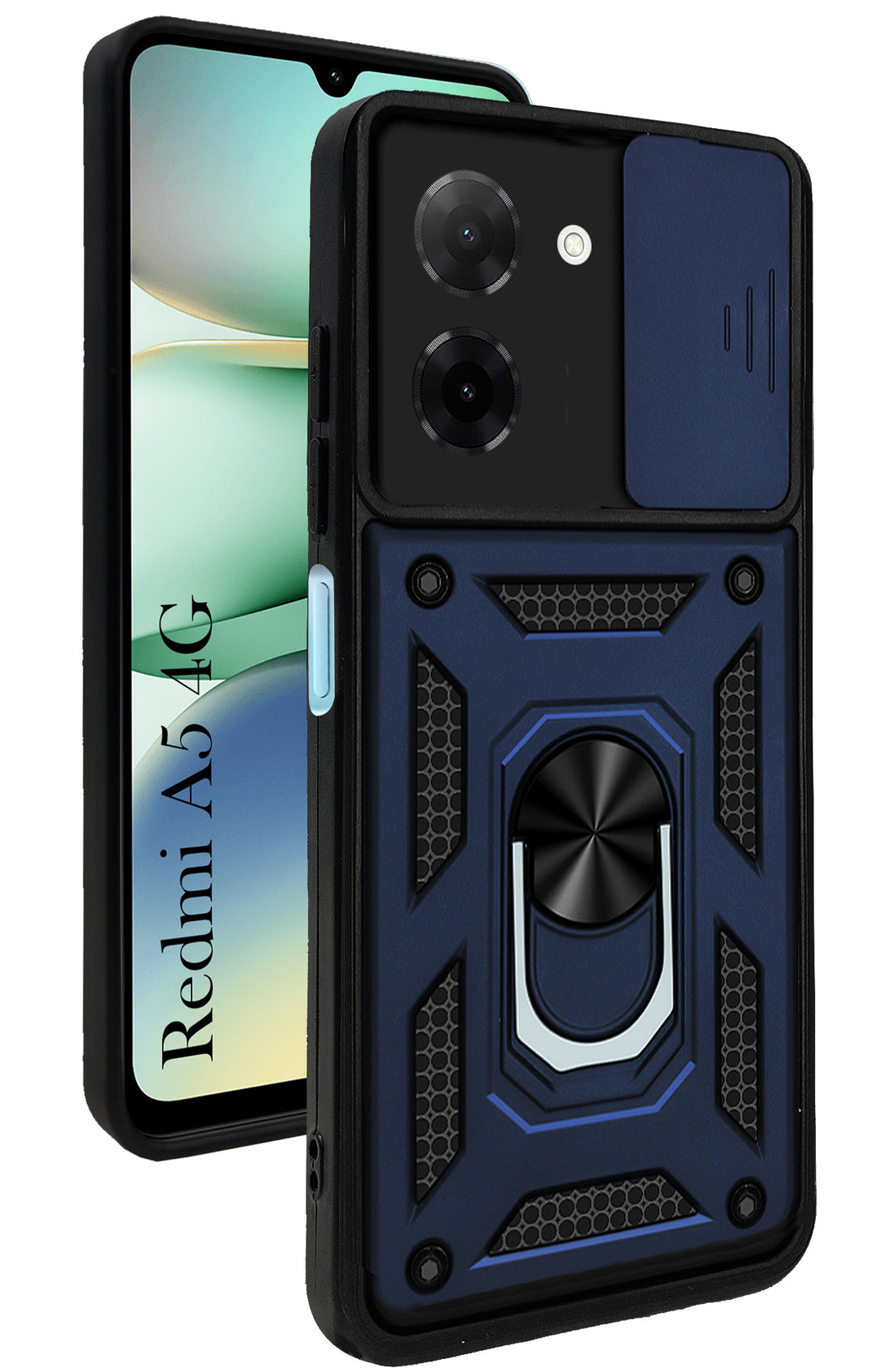 For Redmi A5 4G Back Cover Case (Hybrid Dual Armor Polycarbonate)