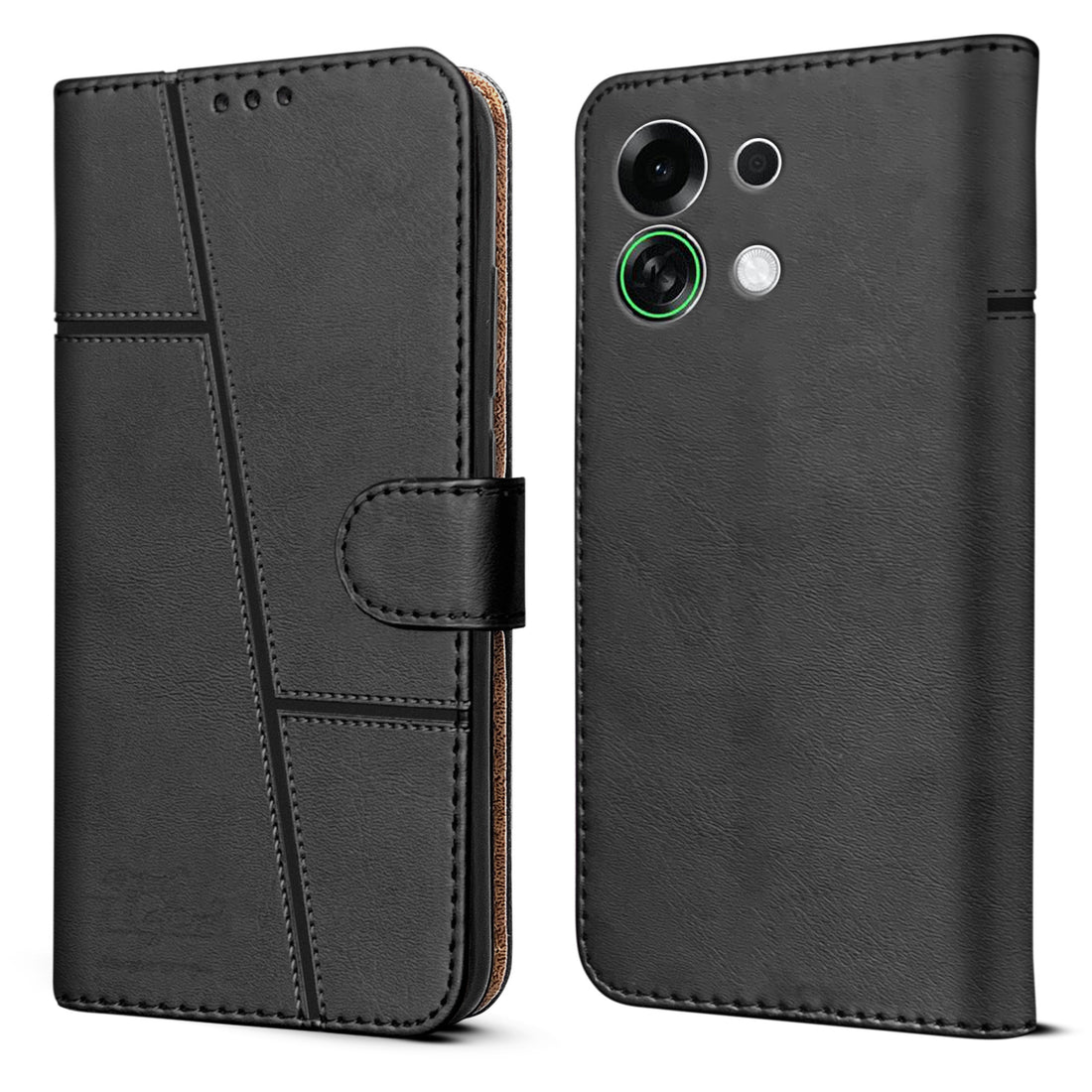 For Oppo K13 Turbo | Oppo K13 Turbo Pro Flip Cover Case (Stitched Leather with Magnetic Closure)