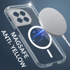 For OnePlus 11R Back Cover Case Lifetime Anti-Yellow MagSafe Compatible Clear (Sleek Hard Crystal | Shockproof and Camera Protection)