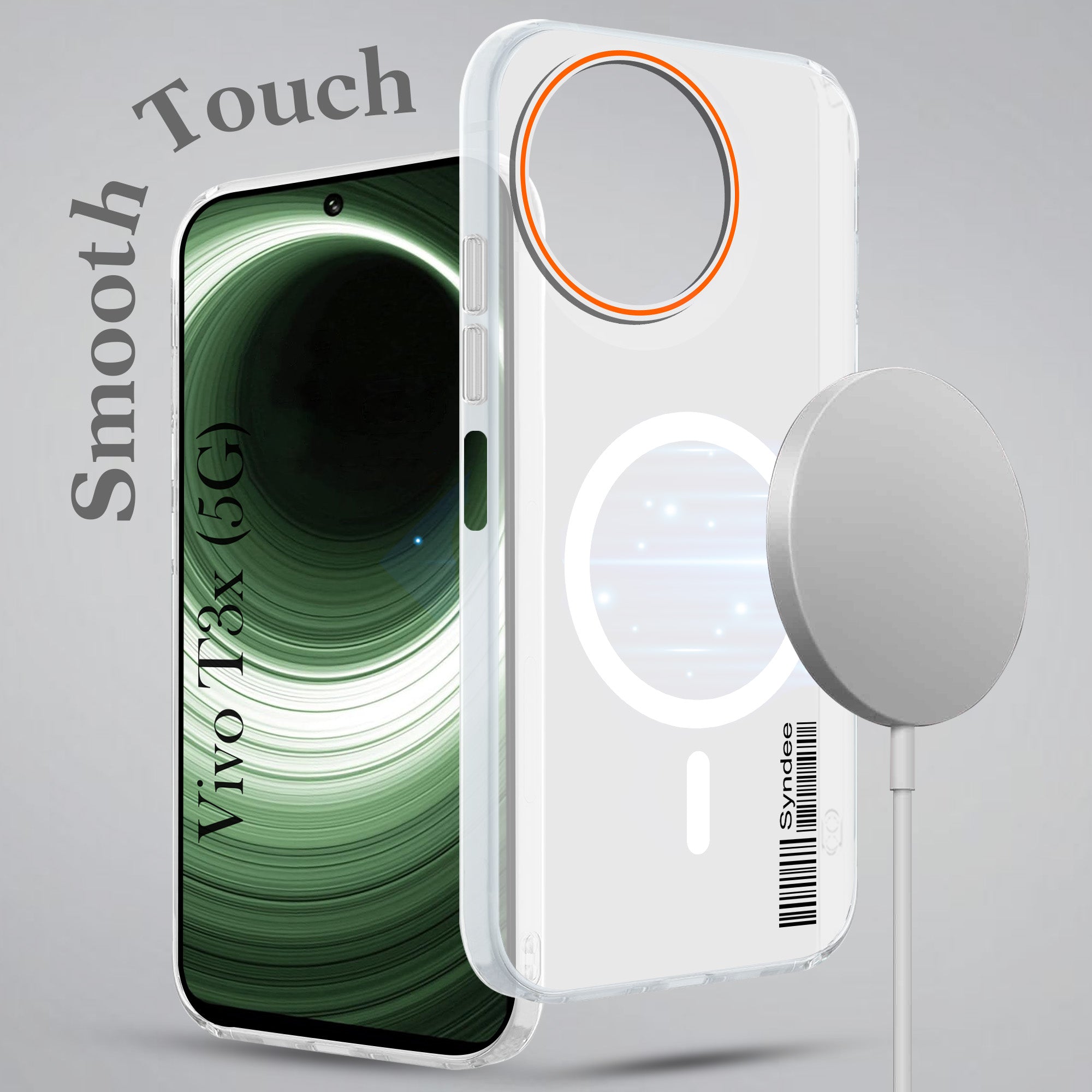 For Vivo T3x 5G Back Cover Case (Soft Touch | Camera Bump Protection | MagSafe Compatible | Matte Finish)