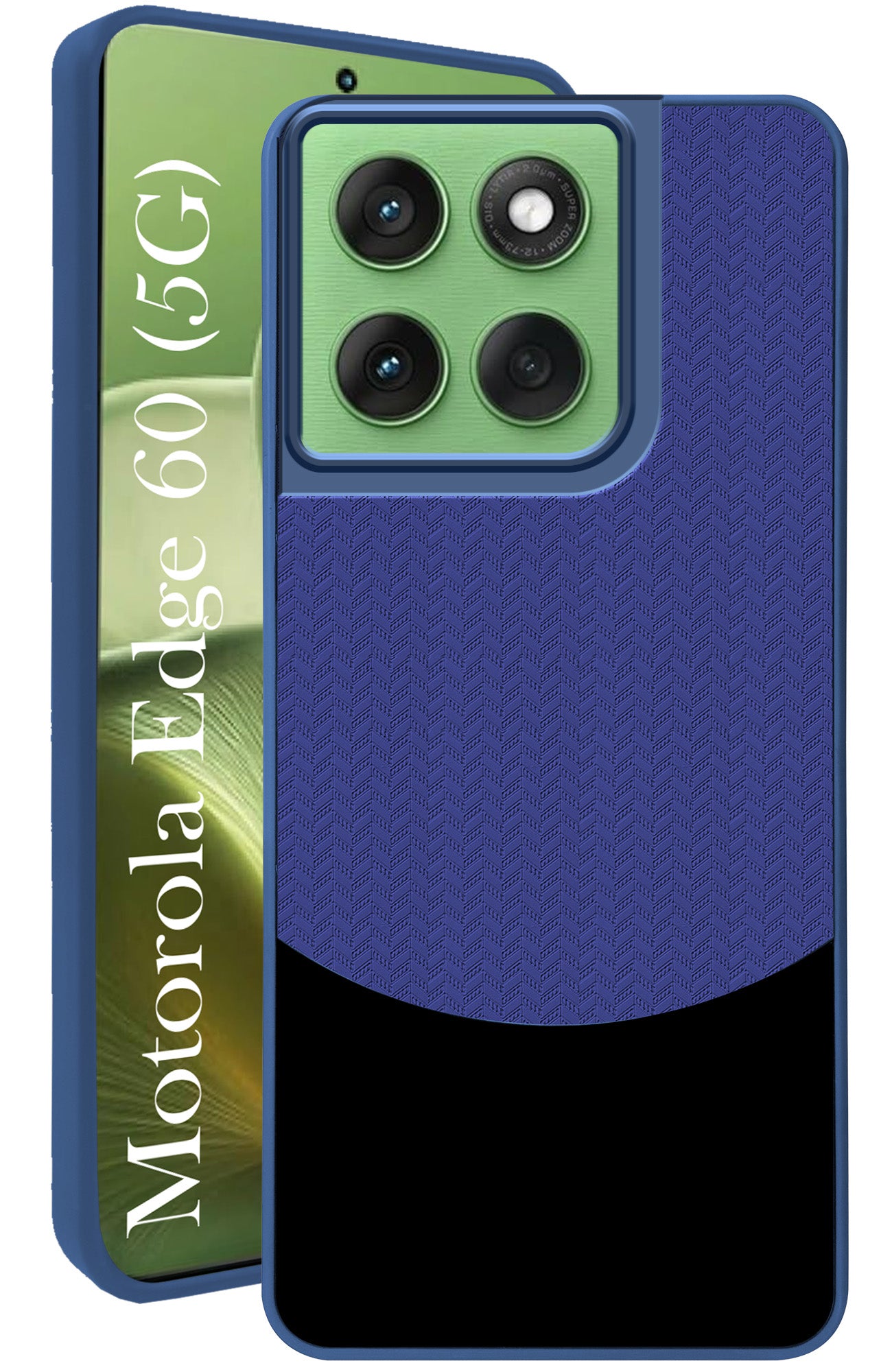 For Motorola Moto Edge 60 Back Cover Case (Elegant PU Leather Finish | Premium Minimalist Professional | Camera Protection Bump)
