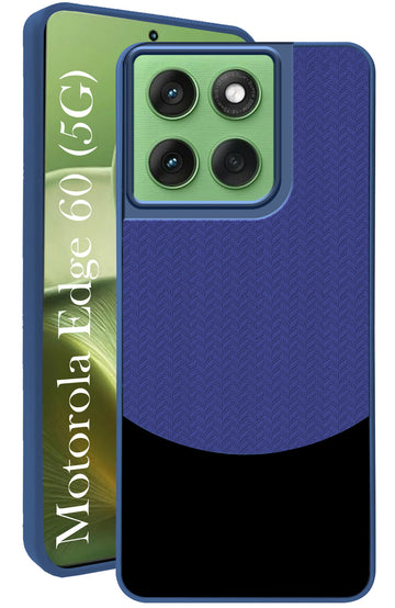 For Motorola Moto Edge 60 Back Cover Case (Elegant PU Leather Finish | Premium Minimalist Professional | Camera Protection Bump)