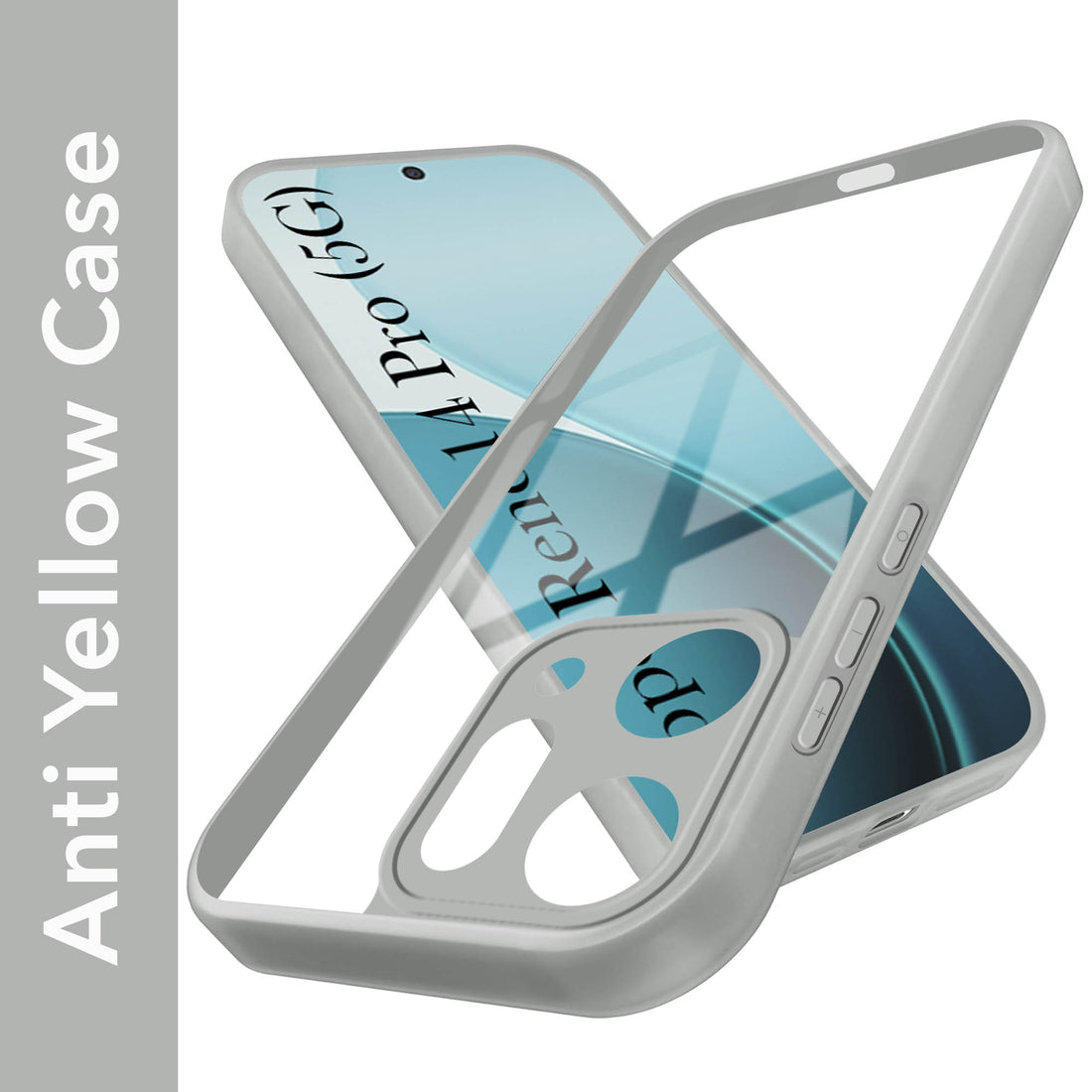 For Oppo Reno14 Pro 5G | Oppo Reno 14 Pro 5G Back Cover Case (Lifetime Anti Yellow | Anti Scratch | Crystal Clear Shockproof)
