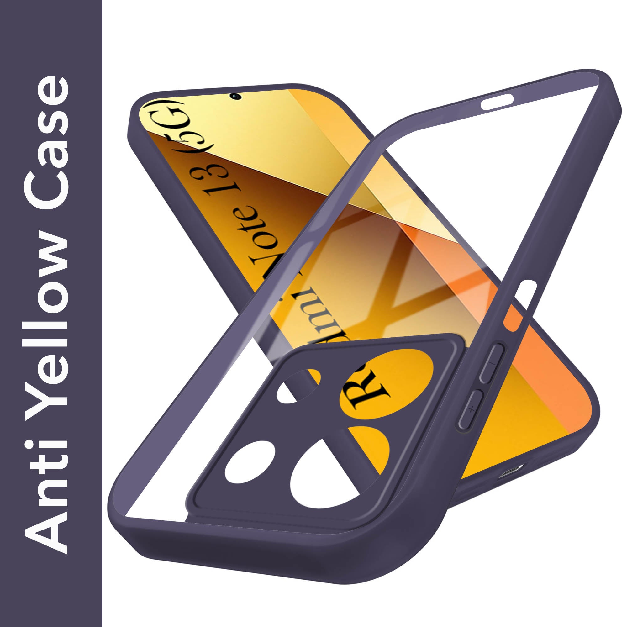 For Xiaomi Redmi Note 13 5G Back Cover Case (Lifetime Anti Yellow | Anti Scratch | Crystal Clear Shockproof)