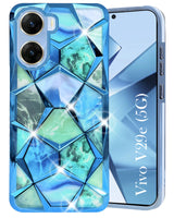 For Vivo V29e 5G Back Cover Case ( Dual Design Glitter Sparkle and Detachable Diamond Print Case | Soft and Flexible)