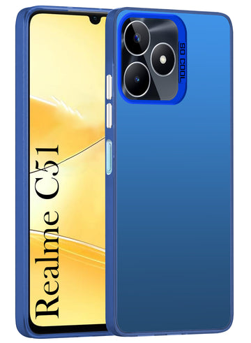 For Realme C51 Back Cover Case (Velvet Touch | Professional Glossy Finish | Camera Protection Bump)