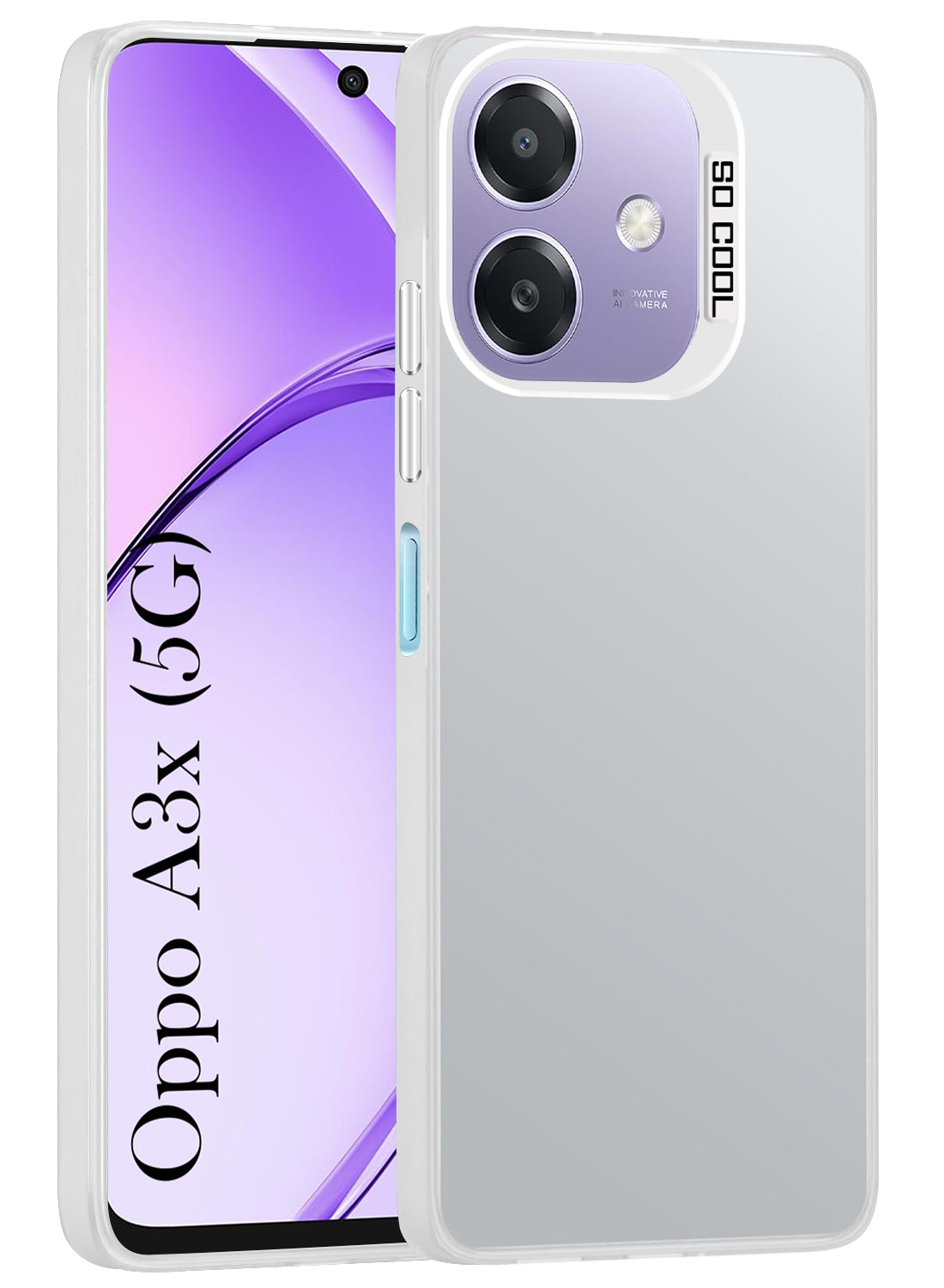 For Oppo A3X 5G | Oppo A3 5G Hard Back Cover Case (Velvet Touch | Professional Glossy Finish | Camera Protection Bump)