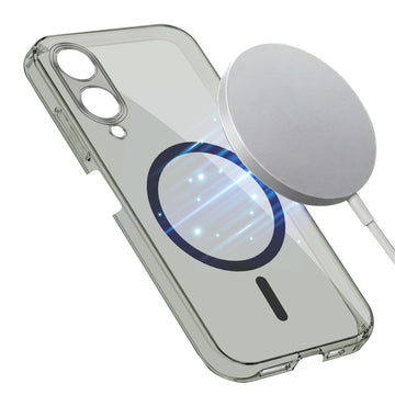 For Vivo Y17s Back Cover Case Lifetime Anti-Yellow MagSafe Compatible Clear (Sleek Hard Crystal | Shockproof and Camera Protection)