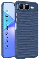 For Infinix Smart 10 Plus Back Cover Case (Camera Protection | Side Grip Texture | Soft and Flexible)