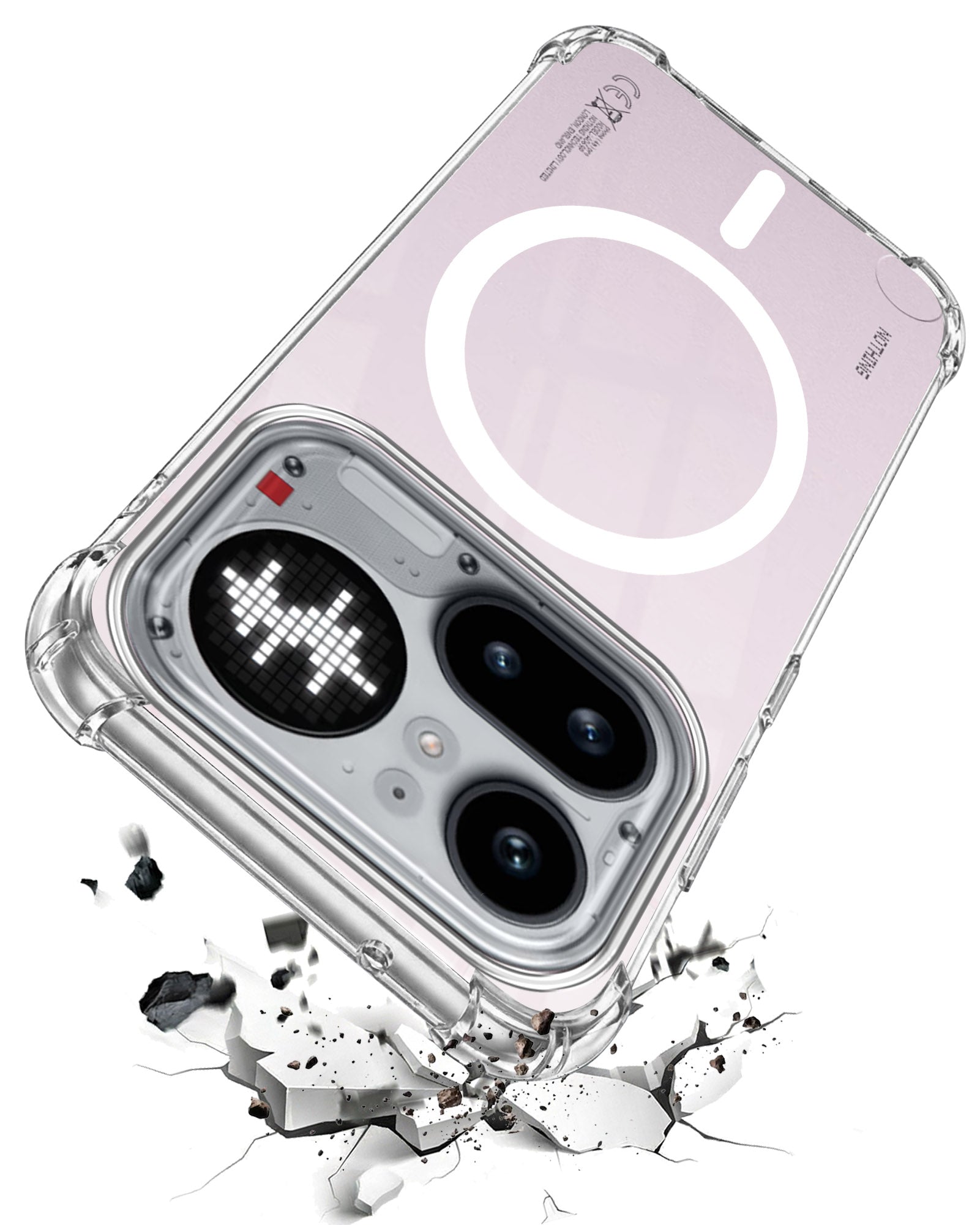 For Nothing Phone 4A Pro 5G Back Cover Shockproof Crystal-Clear (Magsafe Wireless Support | Drop & Camera Protection | Hard Polycarbonate)