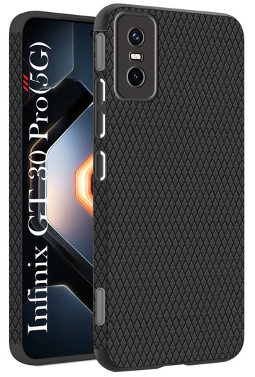 For Infinix GT 30 Pro Back Cover Case (Camera Protection | Side Grip Texture | Soft and Flexible)