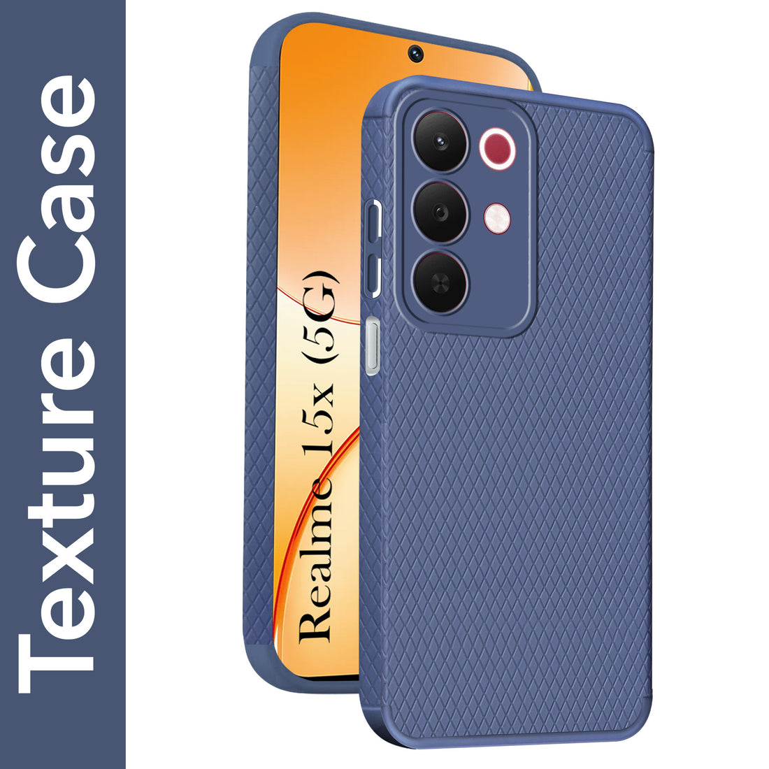 For Realme 15X Back Cover Case Liquid Silicone (Camera Protection | Side Grip Texture | Soft and Flexible)