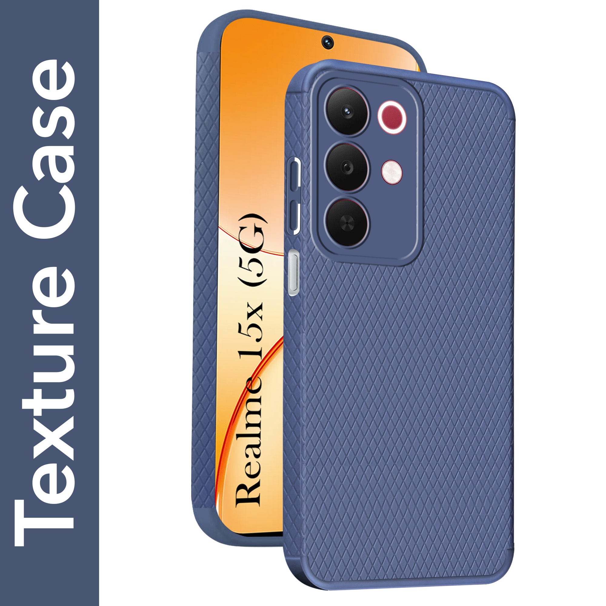 For Realme 15X Back Cover Case Liquid Silicone (Camera Protection | Side Grip Texture | Soft and Flexible)
