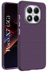 For Xiaomi Poco X7  Back Cover Case (Liquid Silicone | Side Grip | Camera Protection)