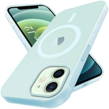 For Apple iPhone 12 Back Cover Case (Frosted Matte Feel | MagSafe Compatible Wireless Charging | Polycarbonate Material)