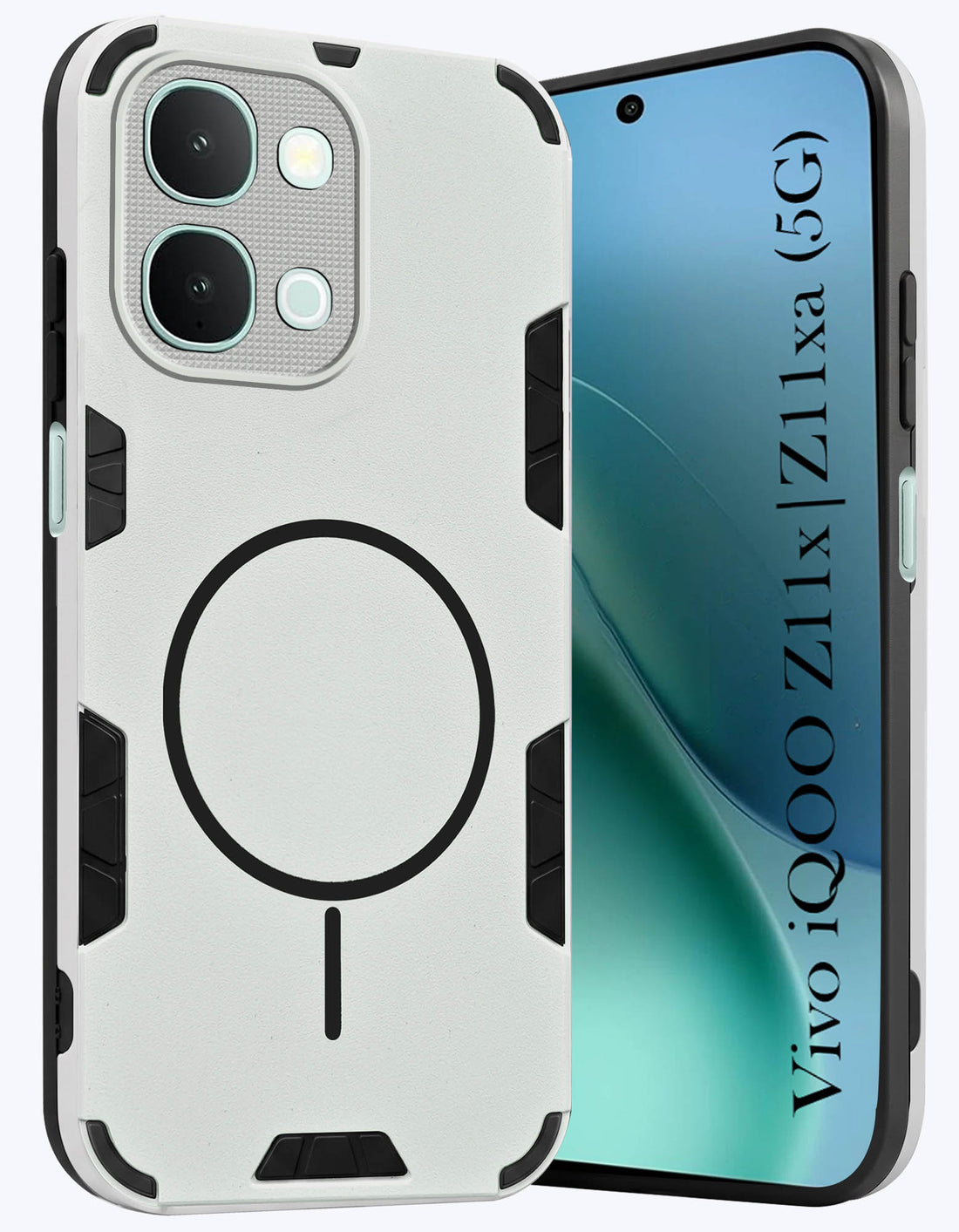 For iQOO Z11x | iQOO Z11xa 5G Back Cover Case (Slim Hybrid Armor | Shockproof Camera Protection | Rugged Dual Layer)